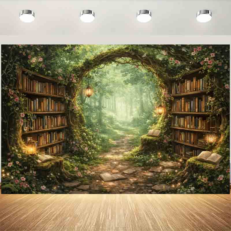 Photography Book - Magic Forest Ancient Tree Bookshelf Vintage