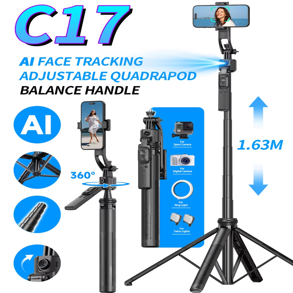 Photography Basics - C17 163CM 360° Auto-Rotation Gimbal Stabilizer