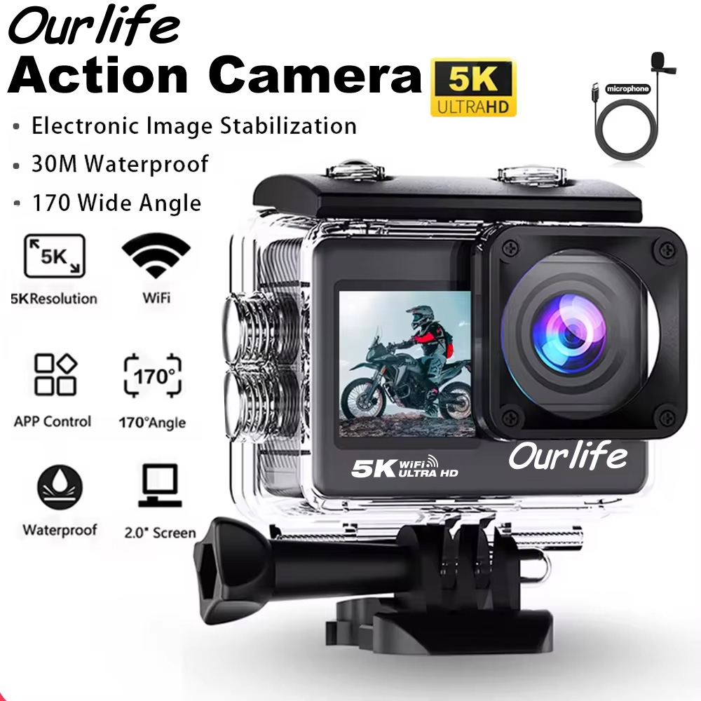 Photographic Memory - Ourlife 5K Action Camera 4K60FPS 2.0