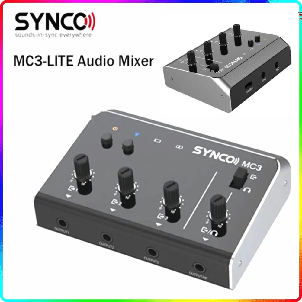 Synco MC3 Lite Audio Mixer 4 C - Photography Videos Free review and price