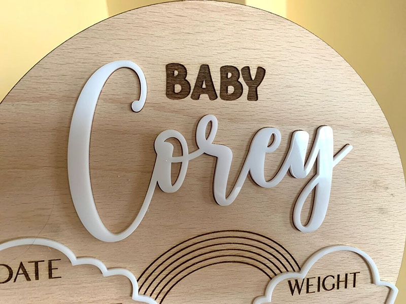 Custom Baby Name Announcement  - Photography Prompt review and price