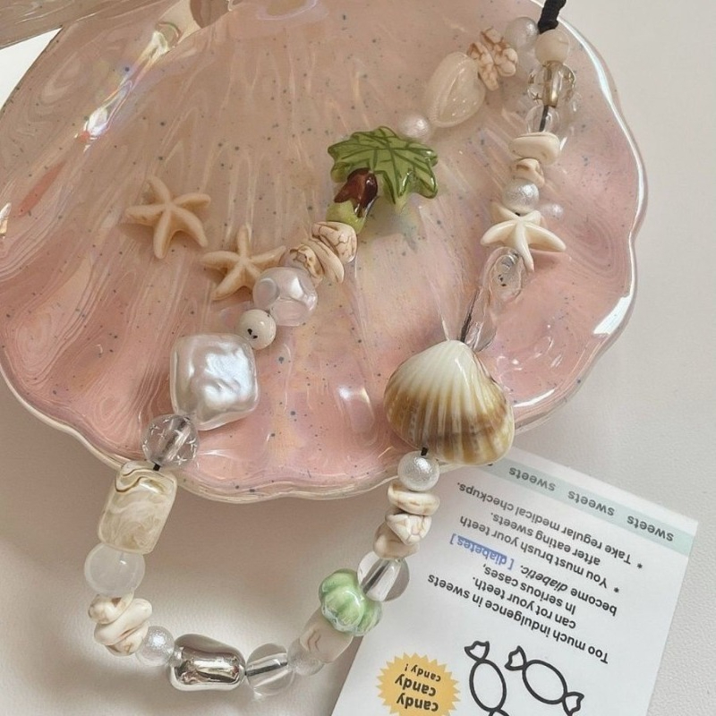 Summer Seashell Beaded Phone S - Camera Wrist Strap review and price