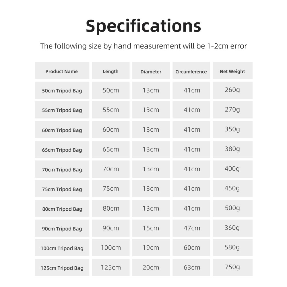 55/60/65/70/75/80/100/125cm Pa - Photography Basics review and price